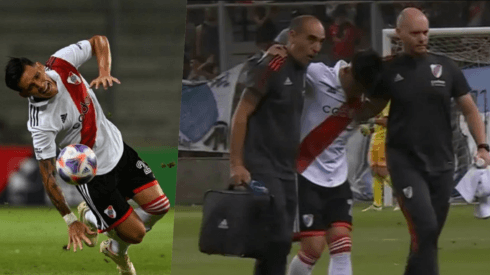 Matías Kranevitter es lesionado por un jugador de Unión La Calera