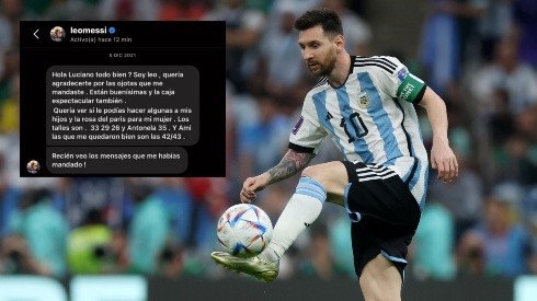 Messi vuelve viral a un vendedor de chalas en Argentina