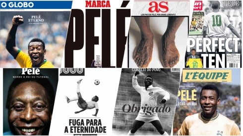 Algunas de las portadas que dejó la muerte de Pelé.