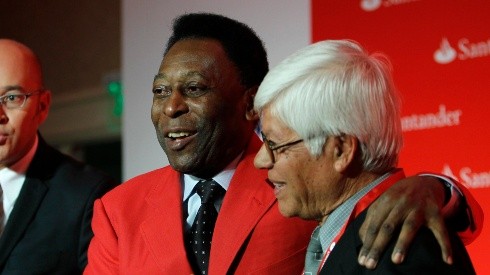 Pelé y Chita Cruz se reencontraron en 2011 cuando O Rei visitó Chile.