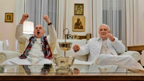 Primera vez en la historia que había dos Papa para una final del mundo.