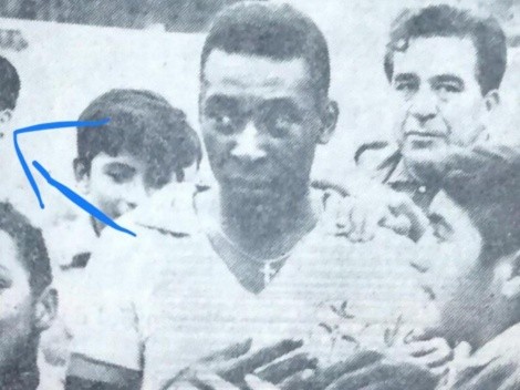 Histórico chileno se reconoce de niño en foto con Pelé