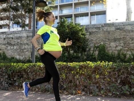 La corredora que superó el cáncer y gana carreras con 36 semanas de embarazo