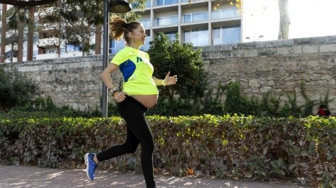 Natacha López en una carrera de 5K