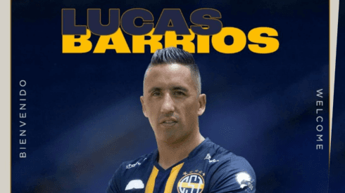 Lucas Barrios es presentado como el nuevo refuerzo del Sportivo Trinidense
