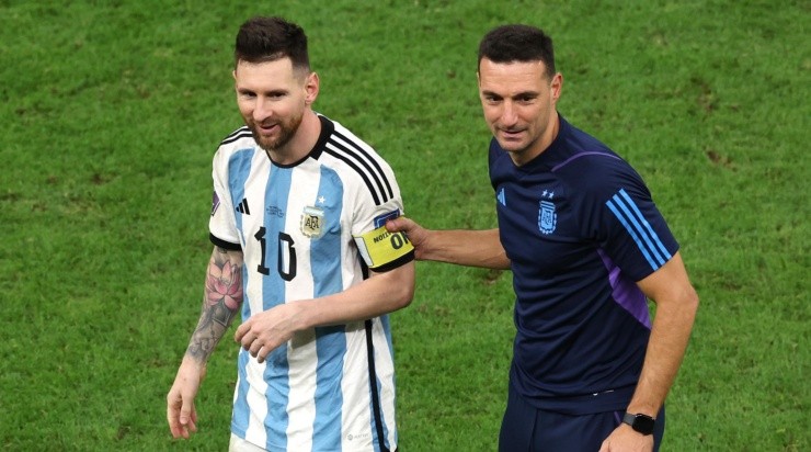 Messi y Scaloni lograron guiar a Argentina en el Mundial de Qatar 2022. | Foto: Getty Images.