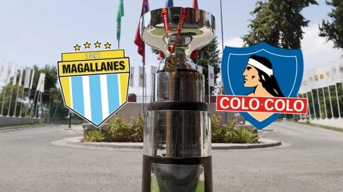 El trofeo y la medalla de la Supercopa de Chile posa frente a la cámara a espera de Colo Colo y Magallanes.
