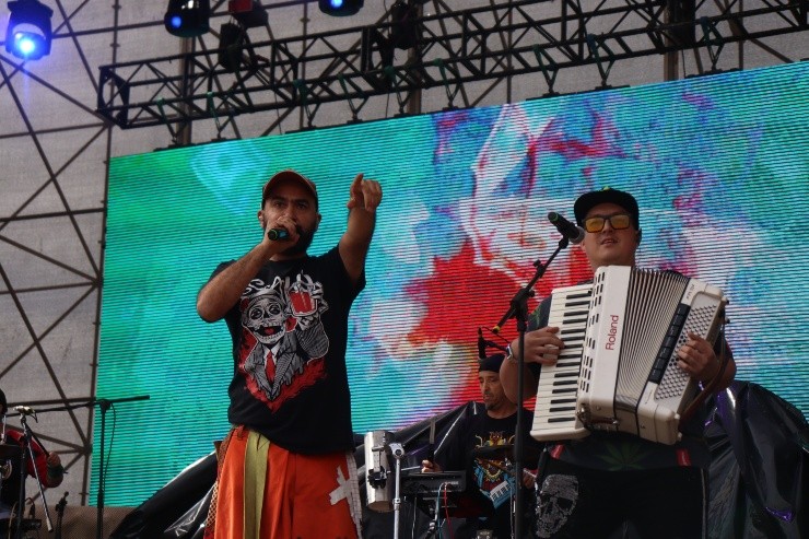 Juanito Ayala y su banda. (Foto: Valentina Alfaro)