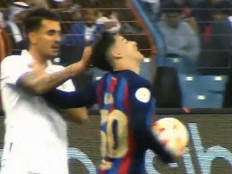 El horrible tirón de pelo de Dani Ceballos a Gavi en la Supercopa