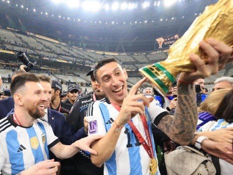 Di María cuenta anecdotón de la copa falsa que levantó Messi