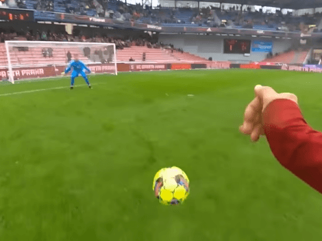 Sparta Praga muestra un gol con cámara en primera persona