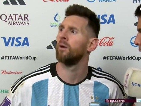 Messi: "No me gustó el 'Anda pa allá' y todo eso"