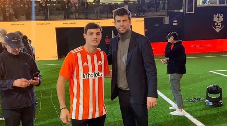 Benjamín Sierra y Gerard Piqué