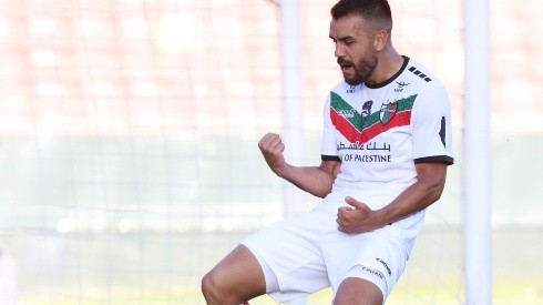Misael Dávila anotó dos goles en la victoria de Palestino ante Deportes Copiapó.