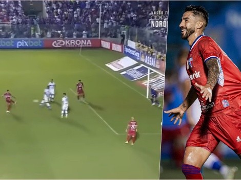 Lucero anota un golazo para debutar rompiendo redes con el Fortaleza