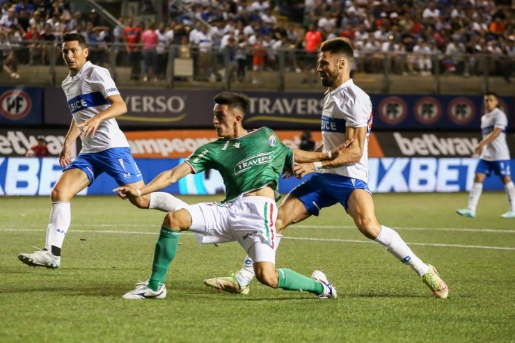 Gary Kagelmacher en el partido de la UC y Audax Italiano