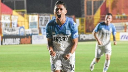 Opazo viene de anotar su primer gol con Racing de Avellaneda.