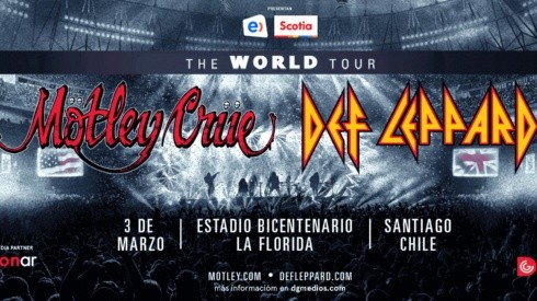 Mötley Crüe y Def Leppard llegan a Chile con su gira por estadios que recorrerá el mundo este 2023.