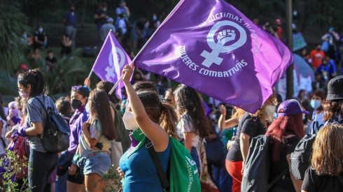 Día Internacional de La Mujer 8M en Santiago (2022)