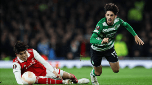 Takehiro Tomiyasu sufrió una grave lesión en la revancha que el Sporting Clube de Portugal le ganó al Arsenal por la Europa League.
