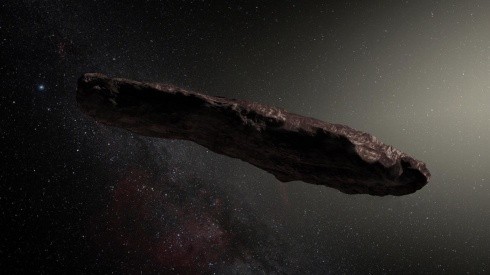 Representación artística de Oumuamua