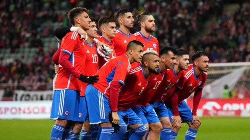Selección chilena en el último partido amistoso frente a Polonia