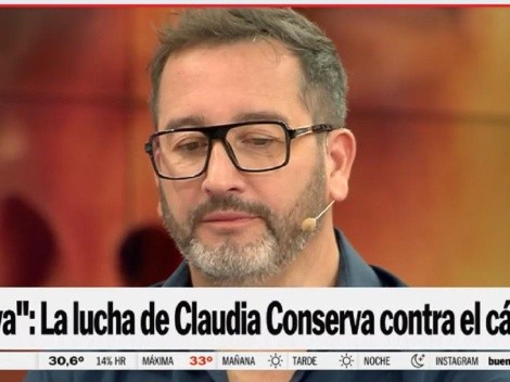 Eduardo Fuentes se quiebra tras ver el avance del documental de Claudia Conserva