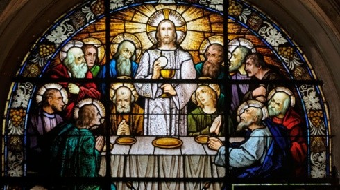 Última cena de Jesús con los 12 apóstoles