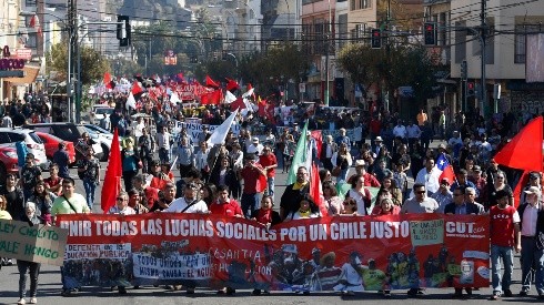 Marcha por el Dia del Trabajador en Valparaiso (2019)