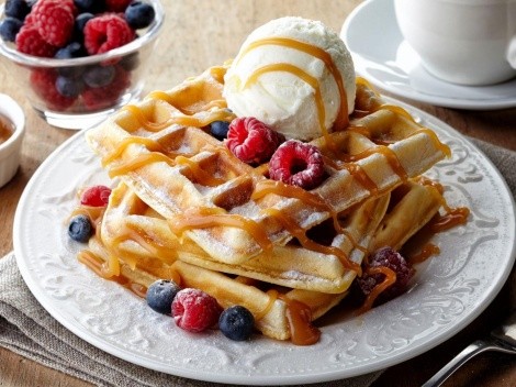 Receta de waffles en casa