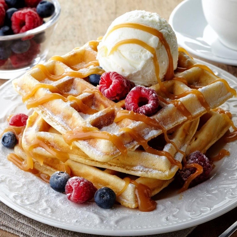 Receta fácil de waffles caseros: ¡Deliciosos y crujientes!