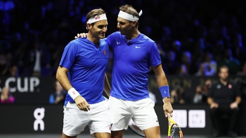 Federer y Nadal en la Laver Cup de 2022
