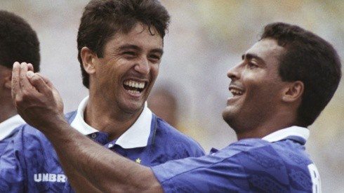 Bebeto y Romário, cuando todavía eran amigos y luchaban juntos por la Copa del Mundo de EE.UU. 94.