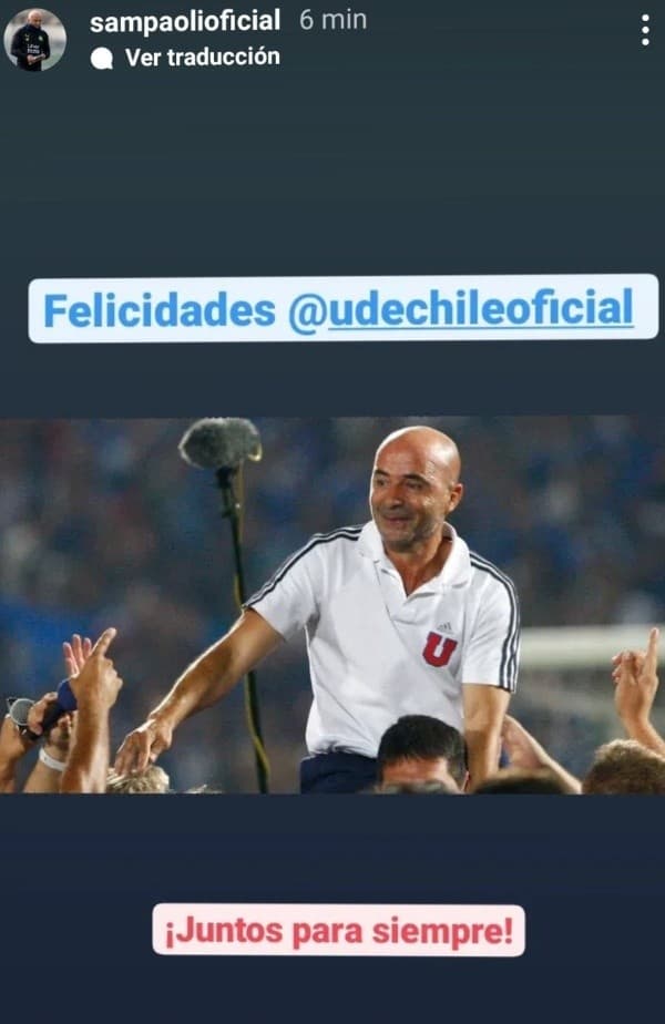 El saludo de Sampaoli a su amada U. de Chile