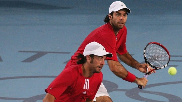 Massý y González en la final de Atenas.
