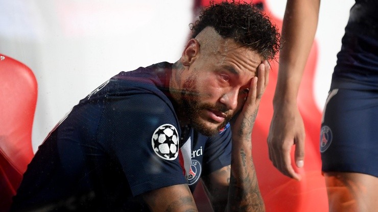 Neymar llora la Champions League