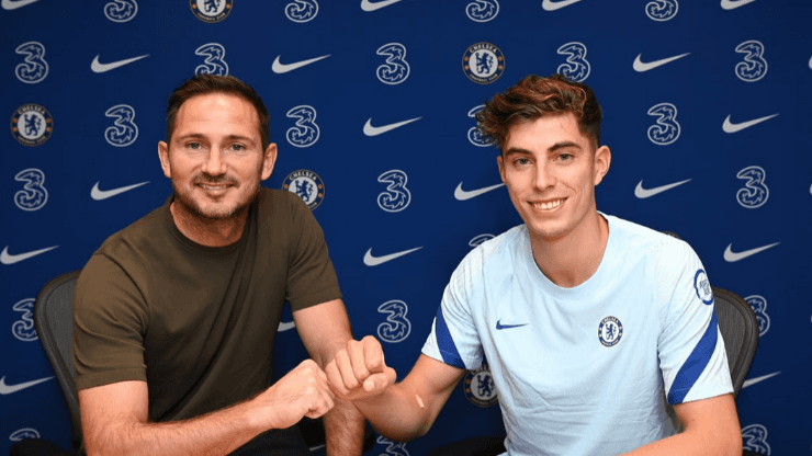 Frank Lampard le dio la bienvenida a Kai Havertz en Chelsea