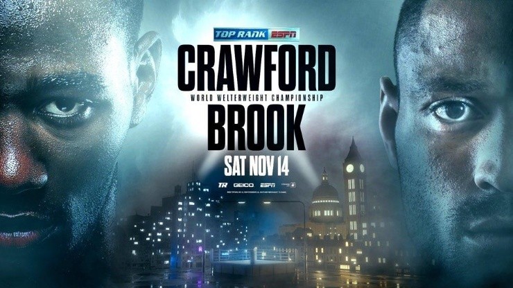 Afiche oficial pelea entre Crawford y Brook