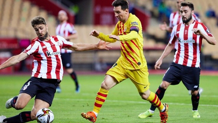 Messi se despachó un golazo en la goleada de Barcelona sobre Athletic Club.