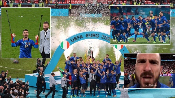 La celebración de Italia por el título en la Eurocopa