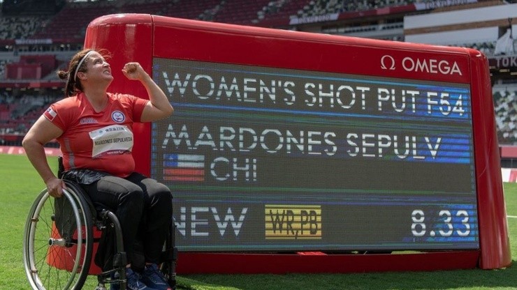 Francisca Mardones rompió por tercera vez el récord mundial de la bala paralímpica y hace historia en Tokio 2020