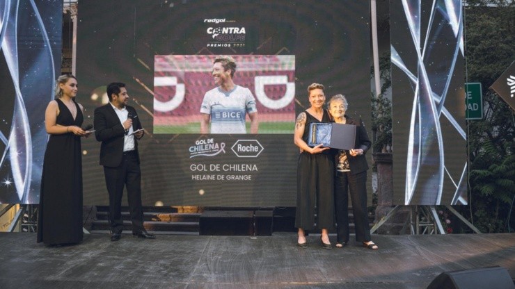 Helaine de Grange fue reconocida de manera especial en la Gala del Fútbol Femenino el pasado jueves.