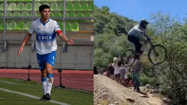Gato Silva se las da de deportista extremo y participa en competencia de mountain bike