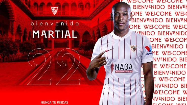 Anthony Martial llega al Sevilla