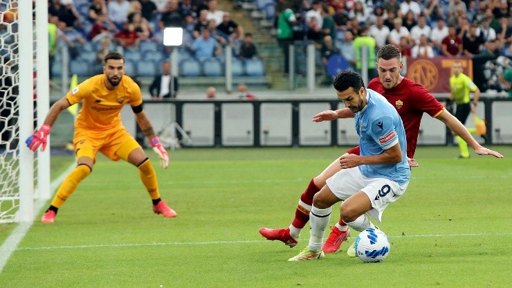Lazio se quedó con el clásico en la primera parte de la Serie A.