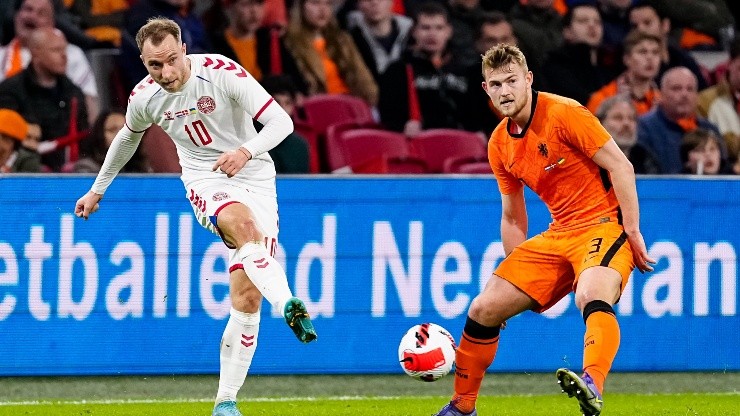 De Ligt marca a Eriksen en el duelo entre Dinamarca y Holanda