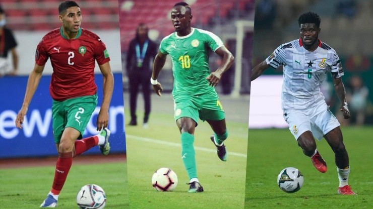 Achraf Hakimi con Marruecos, Sadio Mané con Senegal y Thomas Partey con Ghana son tres de los cinco clasificados africanos al Mundial de Qatar 2022.