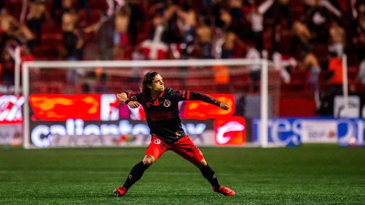 Joaquín Montecinos celebra su gol ante el América