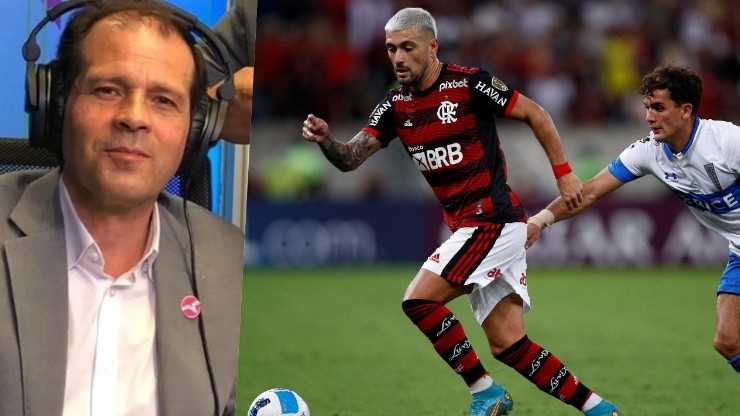 Lorca, quien fue la voz del encuentro entre la UC y Flamengo en Radio Agricultura, sacó risas con una particular comparación
