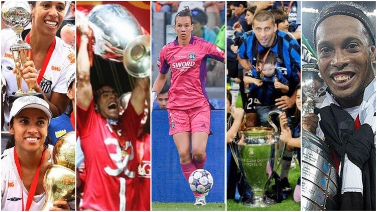 Marta, Tevez, Endler, Samuel y Ronaldinho integran el exclusivo grupo de campeones de Copa Libertadores y Champions League